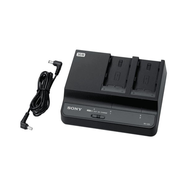 Sony BC-U2A Dual-Bay Battery Charger/AC Adapter for BP-U Batteries