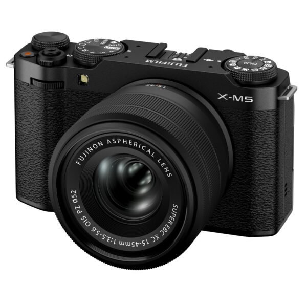FUJIFILM X-M5 Mirrorless Camera w/ XC 15-45mm F3.5-5.6 Lens (Black)