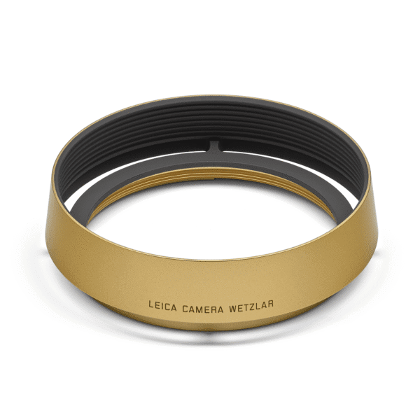 Leica Round Lens Hood for Q3 Camera and E49 Lenses - Brass