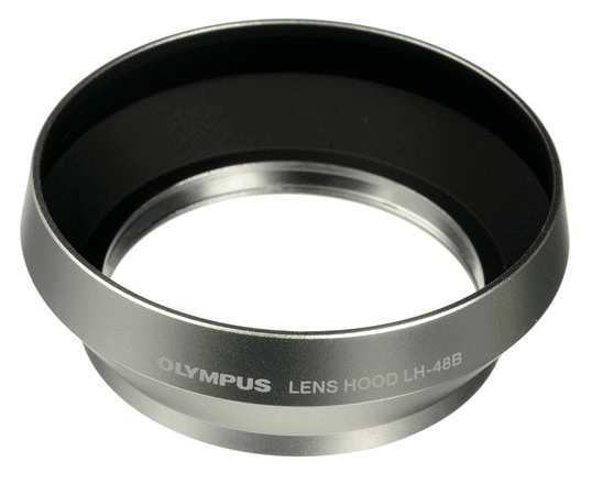 OM System Lens Hood LH-48B for 17mm F1.8 Silver
