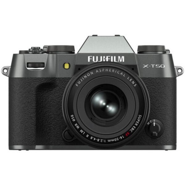 FUJIFILM X-T50 Mirrorless Camera w/ XF 16-50mm fF2.8-4.8 Lens (Charcoal Silver)
