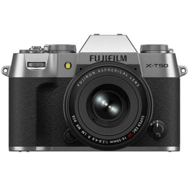 FUJIFILM X-T50 Mirrorless Camera w/ XF 16-50mm F2.8-4.8 Lens (Silver)